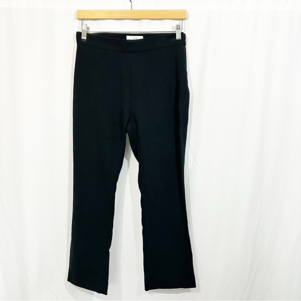 IRO High Rise Straight Leg Crop Pants in Black - Picture 2 of 11